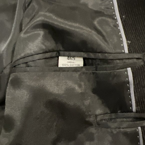 Pronto Uomo Mens Black Corduroy Blazer Sport Coat Two Button Casual Jacket 46S - Picture 16 of 16